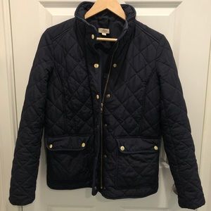 J crew quilted barn jacket coat